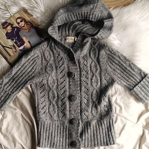 Girls Knit Button-Up Sweater